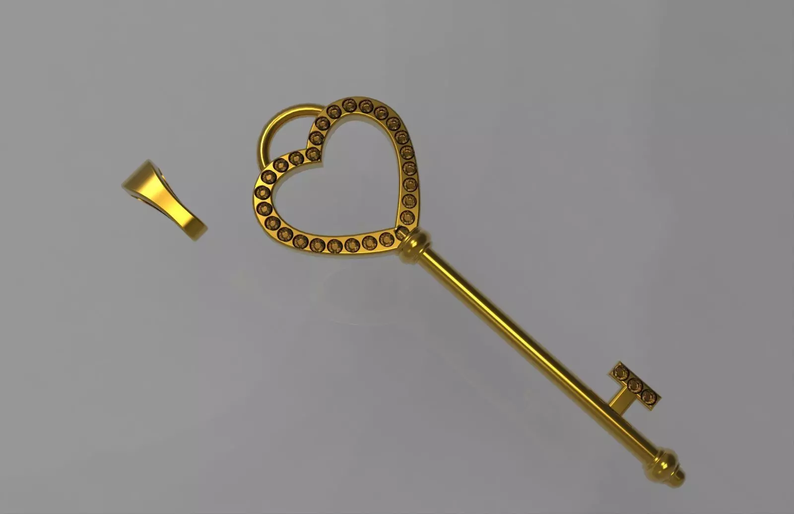 pendant gold 3D print model