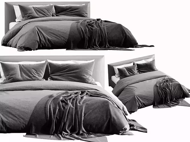 Meridiani Scott bed 3D model
