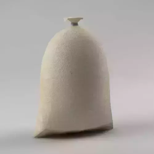 Bag 03 flour bag Low-poly 3D model