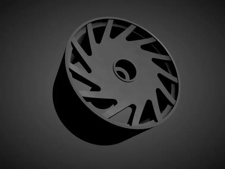 Vossen VLE rims with Brakes and tires for Hot Wheels 3D print model_0