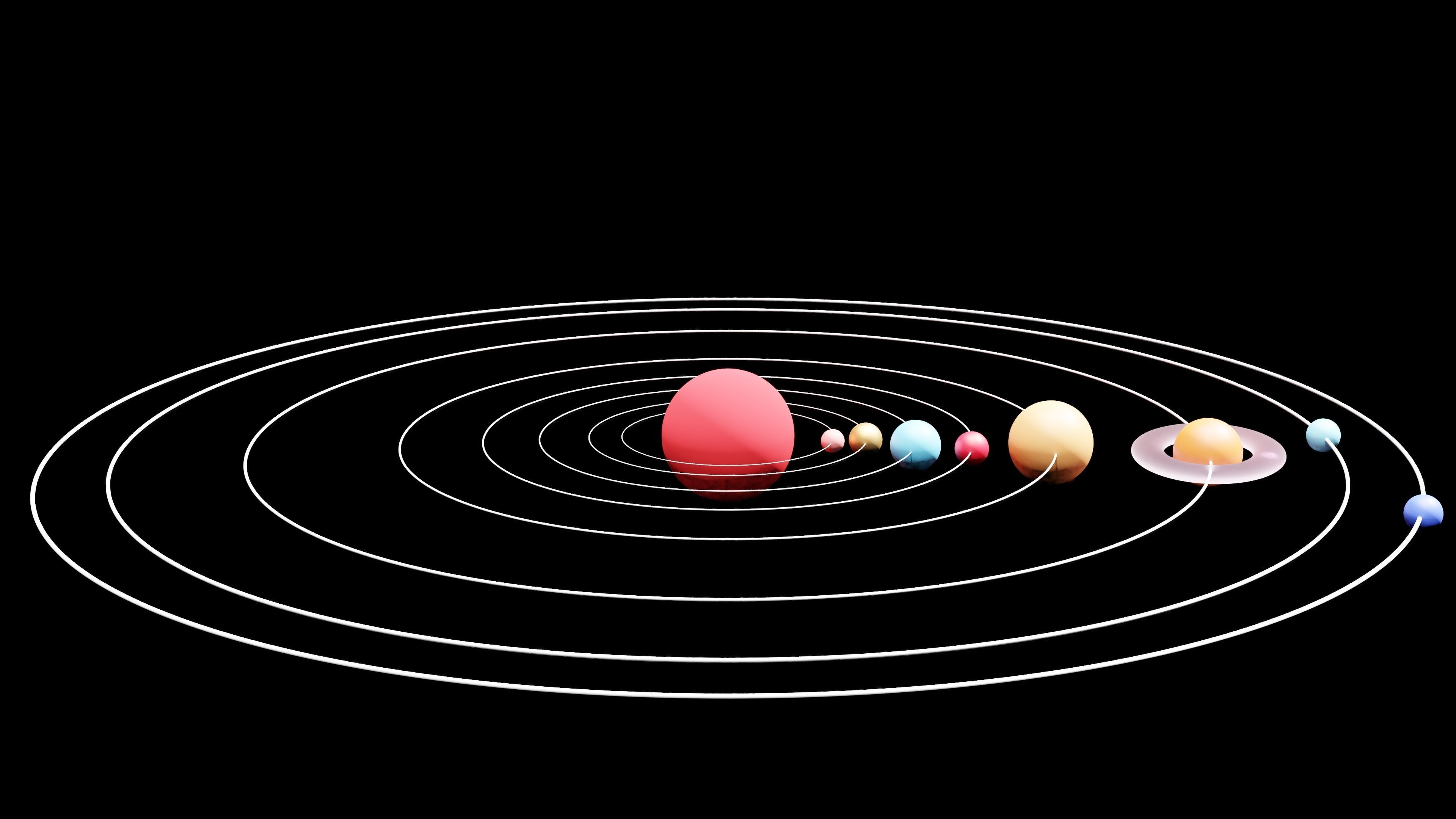 A beautiful solar system  3d model 3D model_2