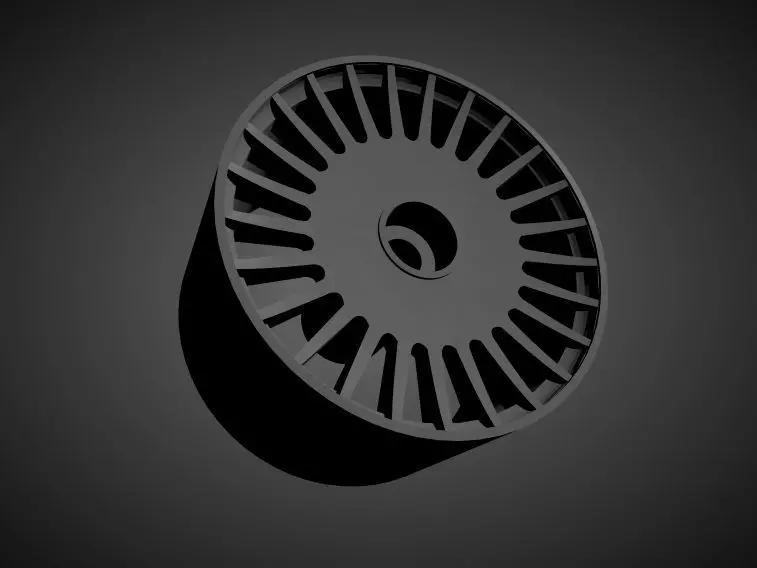 Vossen ML-R1 rims with Brakes and tires for Hot Wheels 3D print model_0