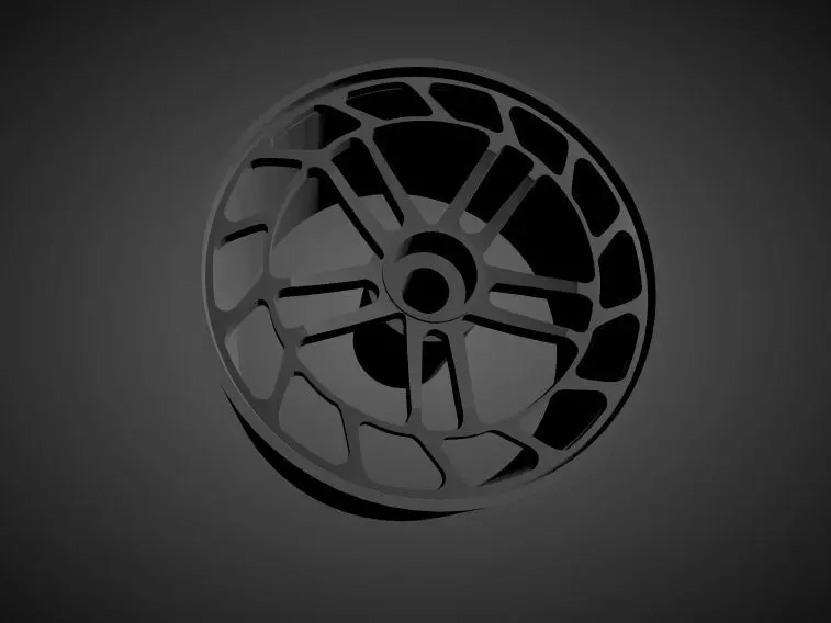 Vossen LC2-C1 rims with Brakes and tires for Hot Wheels 3D print model_0