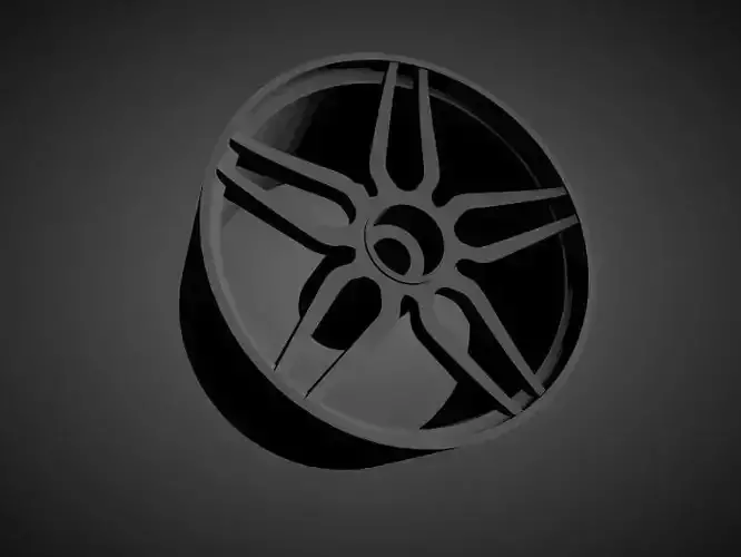 Vossen HC-2 rims with Brakes and tires for Hot Wheels 3D print model