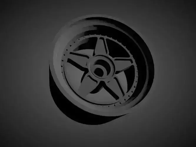 Vossen ERA-2 rims with Brakes and tires for Hot Wheels 3D print model