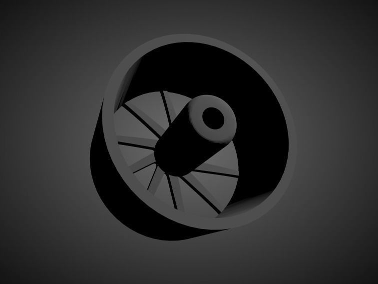 Vossen CVT rims with Brakes and tires for Hot Wheels 3D print model_1