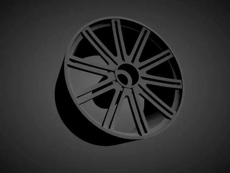 Vossen CV4 rims with Brakes and tires for Hot Wheels 3D print model_0