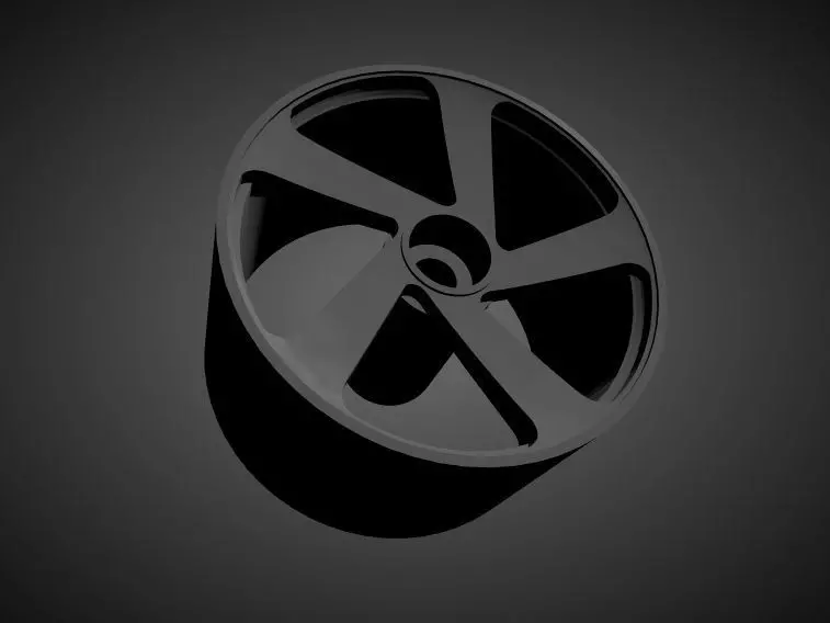 Vossen CG-210T rims with Brakes and tires for Hot Wheels 3D print model_0