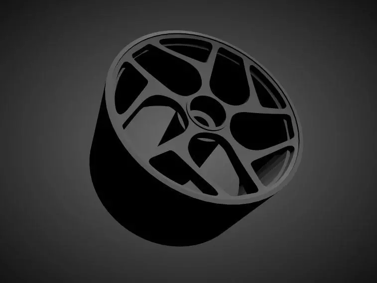 Vossen CG-205T rims with Brakes and tires for Hot Wheels 3D print model_0