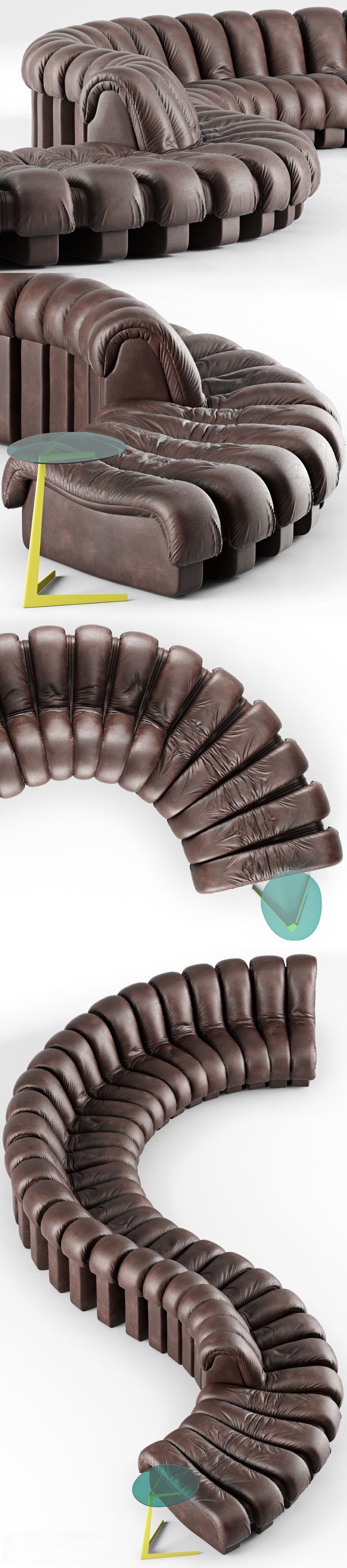 De Sede DS 600 Sofa 3D model_10