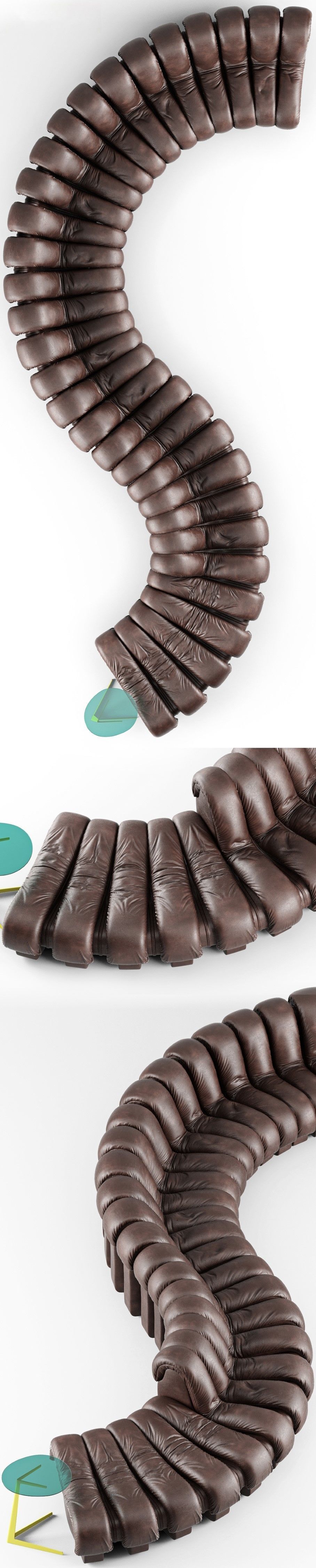 De Sede DS 600 Sofa 3D model_9