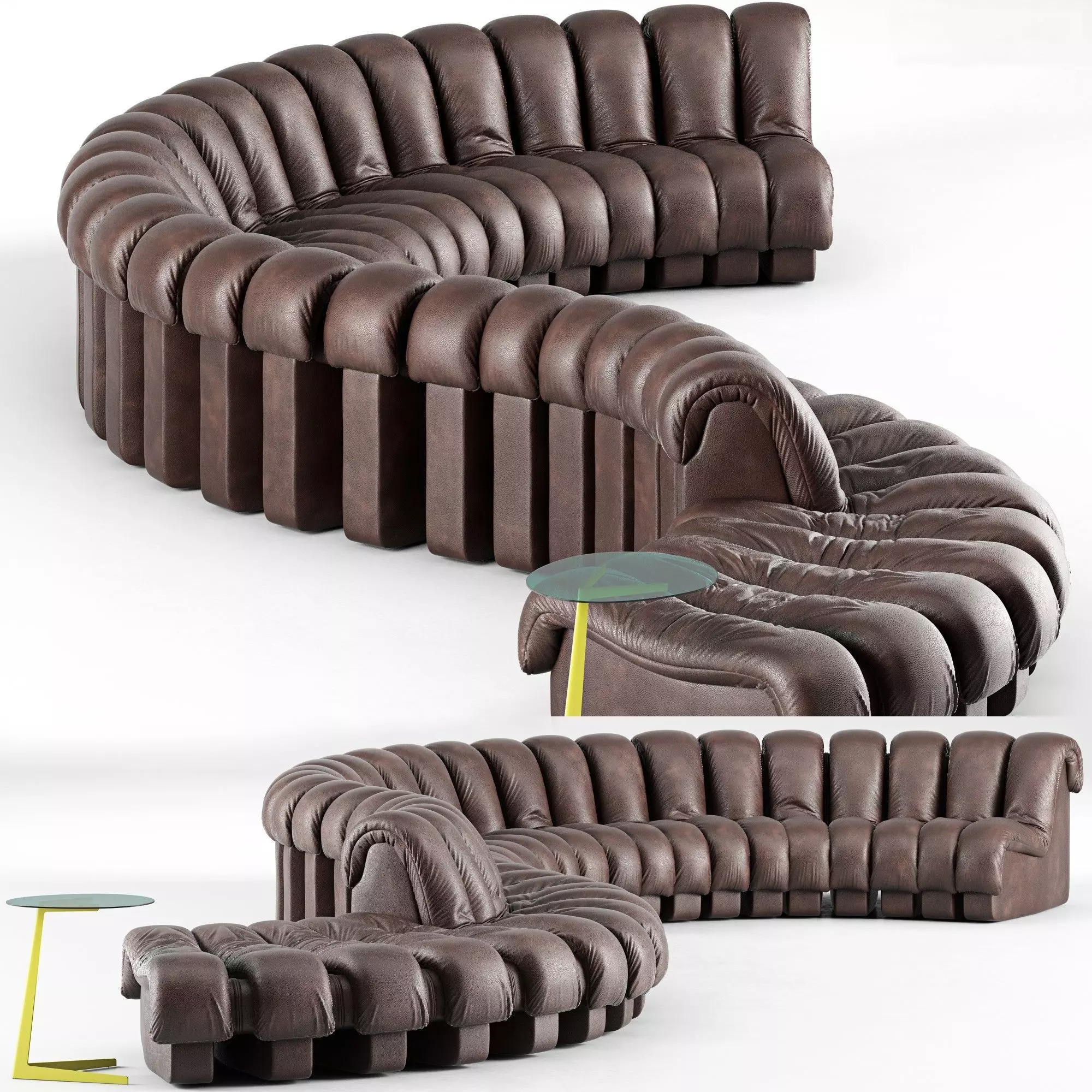 De Sede DS 600 Sofa 3D model_0