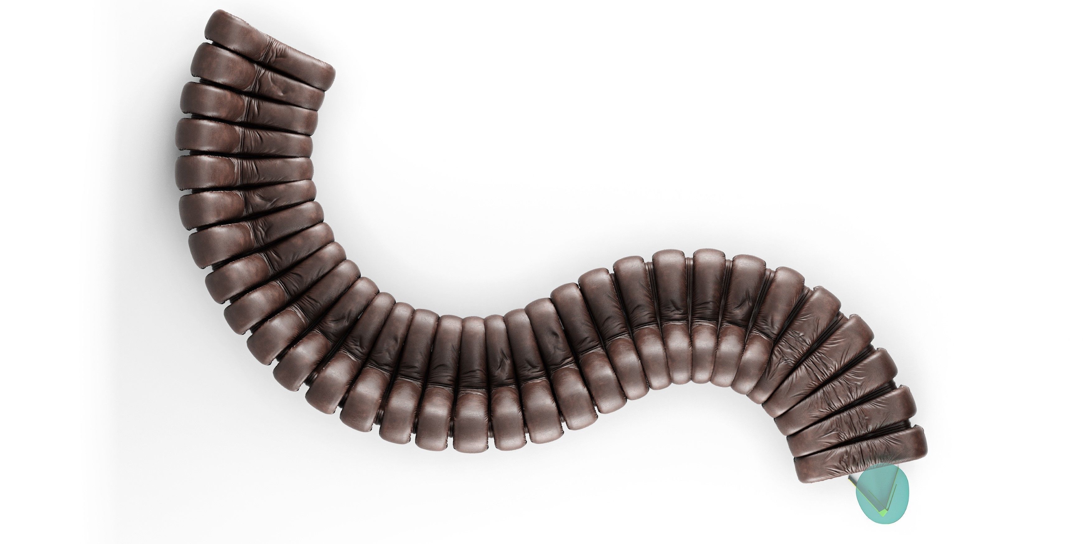 De Sede DS 600 Sofa 3D model_5