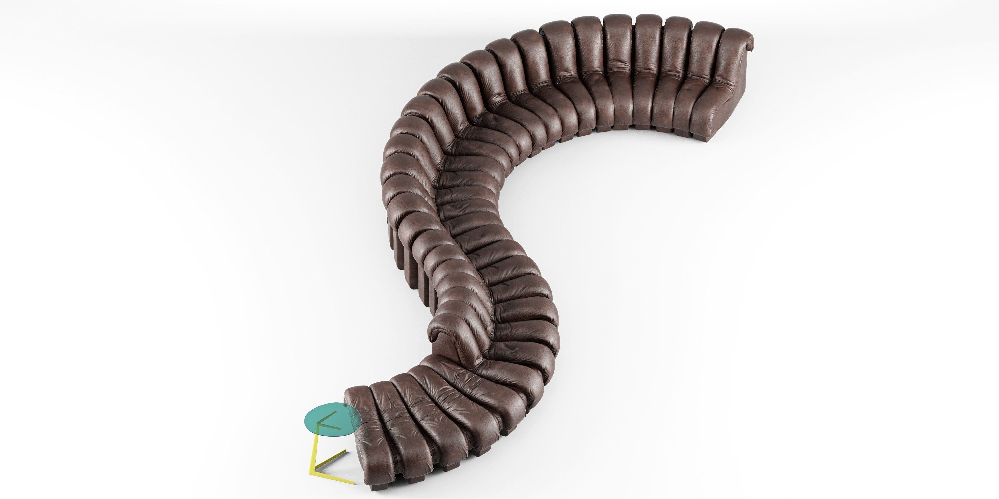 De Sede DS 600 Sofa 3D model_4