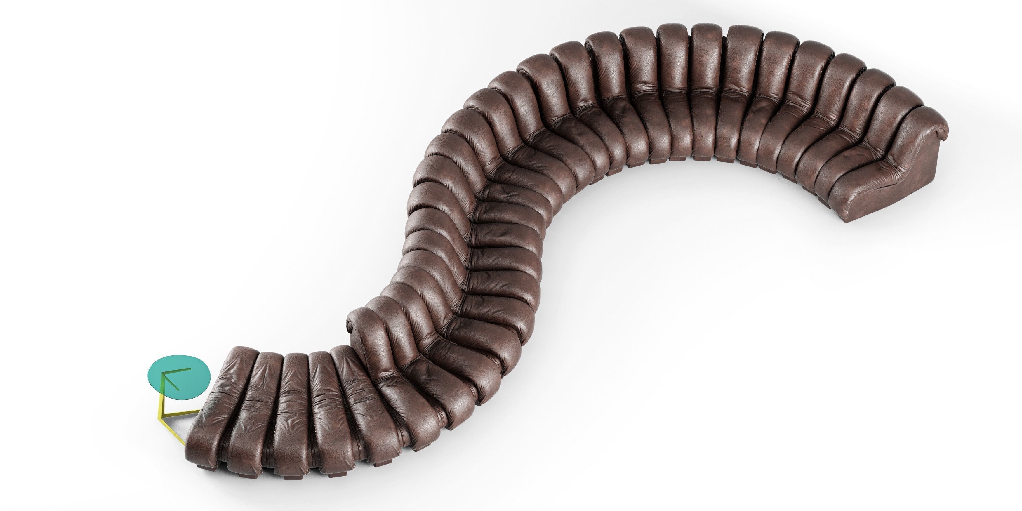 De Sede DS 600 Sofa 3D model_3