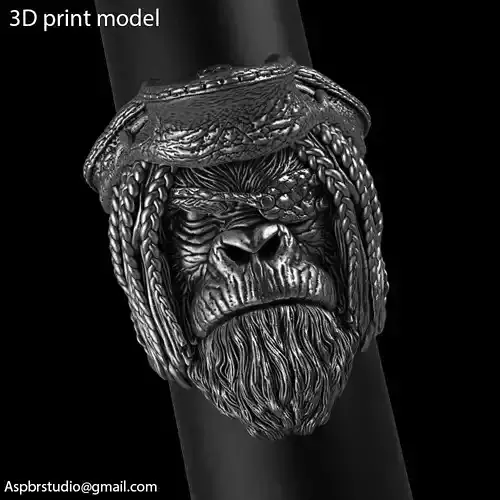 Animal ring jewelry Pirate monkey vol2 