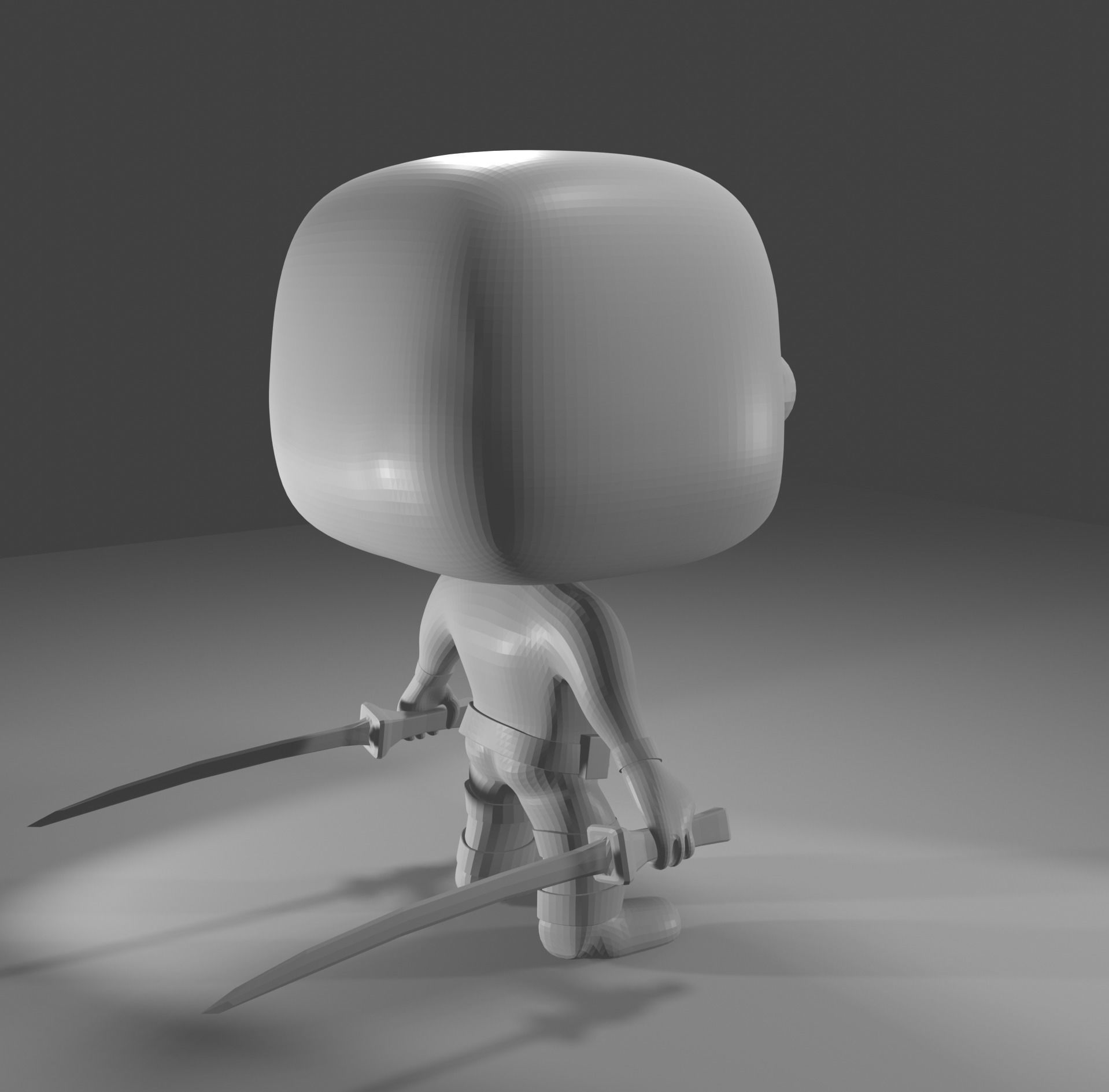 POP Marvel Deadpool Bobble Head 3D print model_3