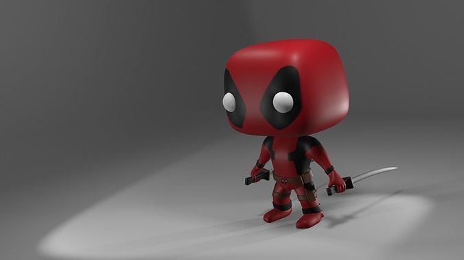 POP Marvel Deadpool Bobble Head 3D print model