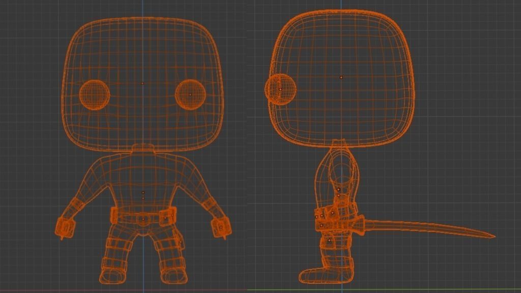 POP Marvel Deadpool Bobble Head 3D print model_6