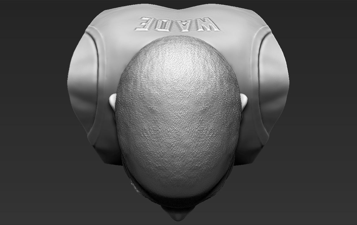 Dwyane Wade bust 3D printing ready stl obj formats 3D print model_21