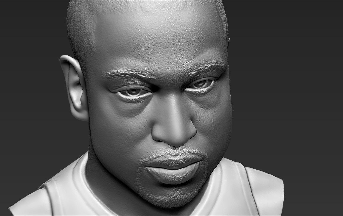 Dwyane Wade bust 3D printing ready stl obj formats 3D print model_25