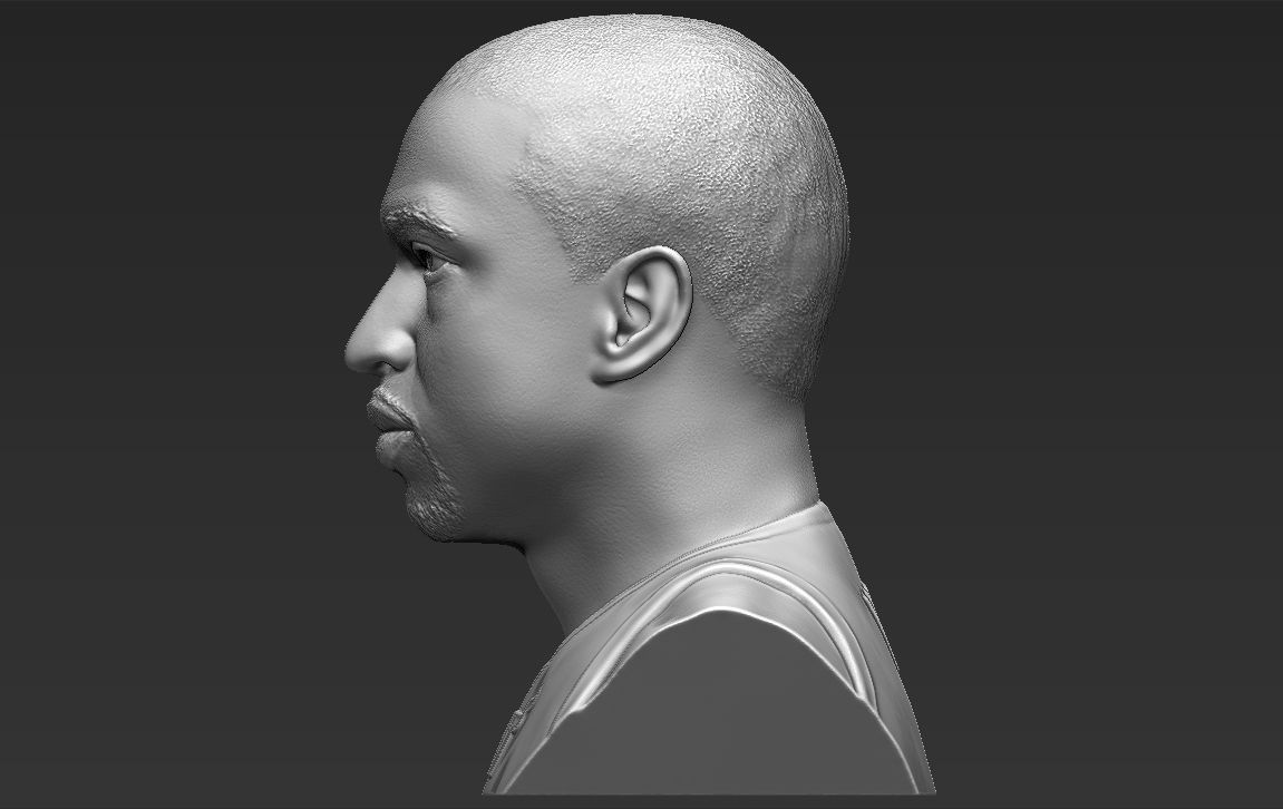 Dwyane Wade bust 3D printing ready stl obj formats 3D print model_9
