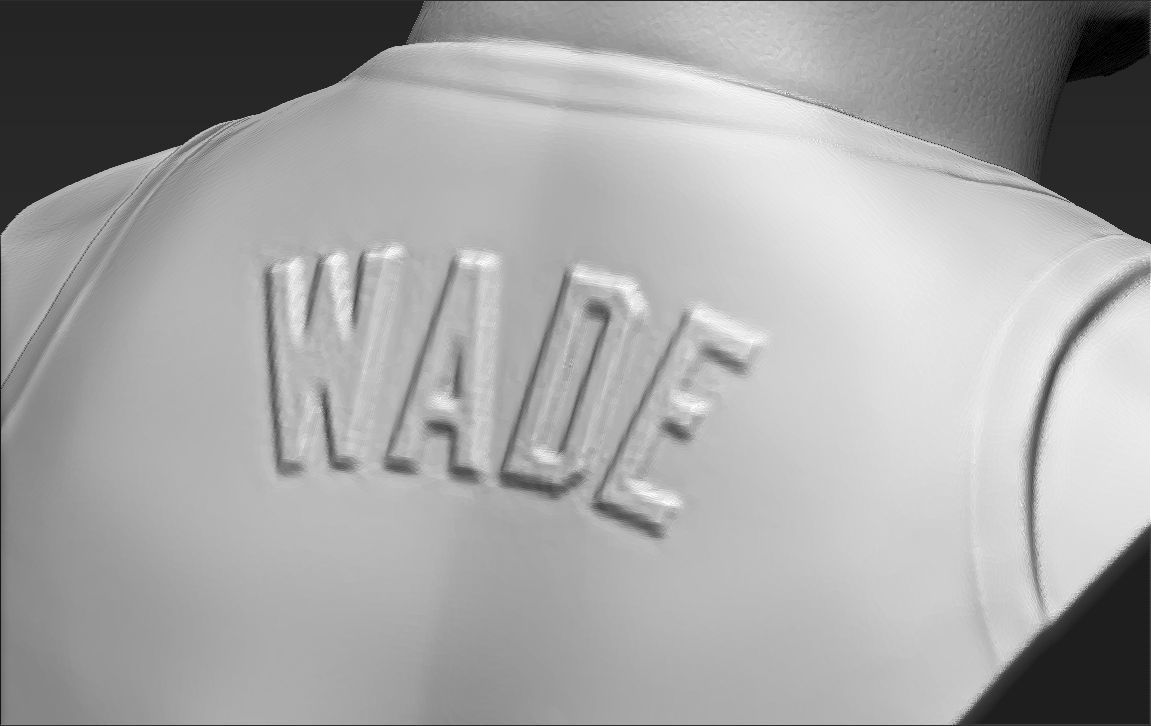 Dwyane Wade bust 3D printing ready stl obj formats 3D print model_28