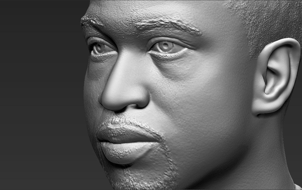 Dwyane Wade bust 3D printing ready stl obj formats 3D print model_24