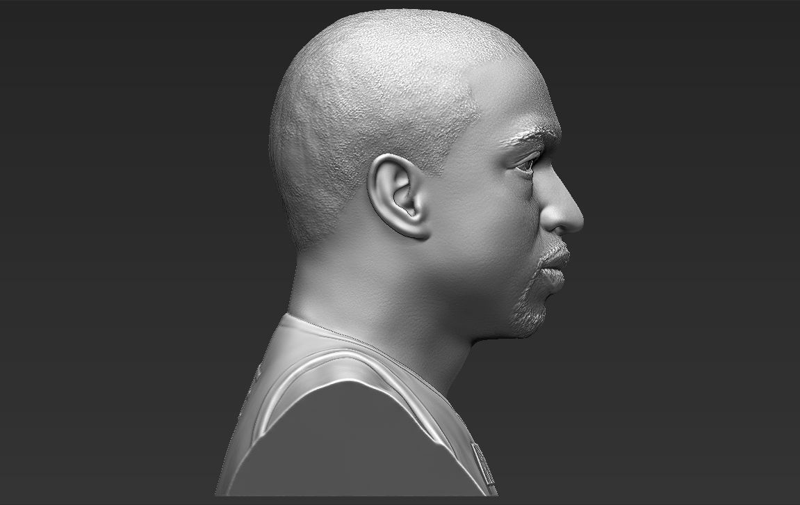 Dwyane Wade bust 3D printing ready stl obj formats 3D print model_13