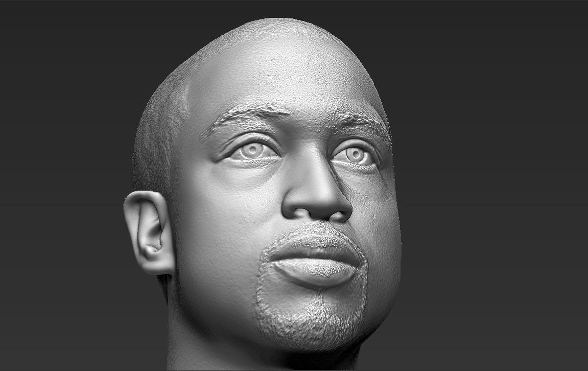 Dwyane Wade bust 3D printing ready stl obj formats 3D print model_26