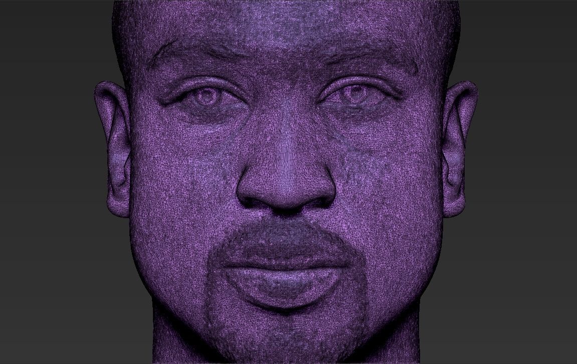 Dwyane Wade bust 3D printing ready stl obj formats 3D print model_32