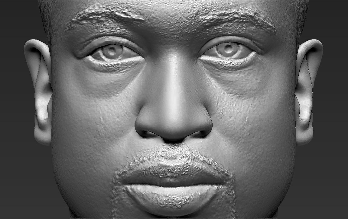 Dwyane Wade bust 3D printing ready stl obj formats 3D print model_22