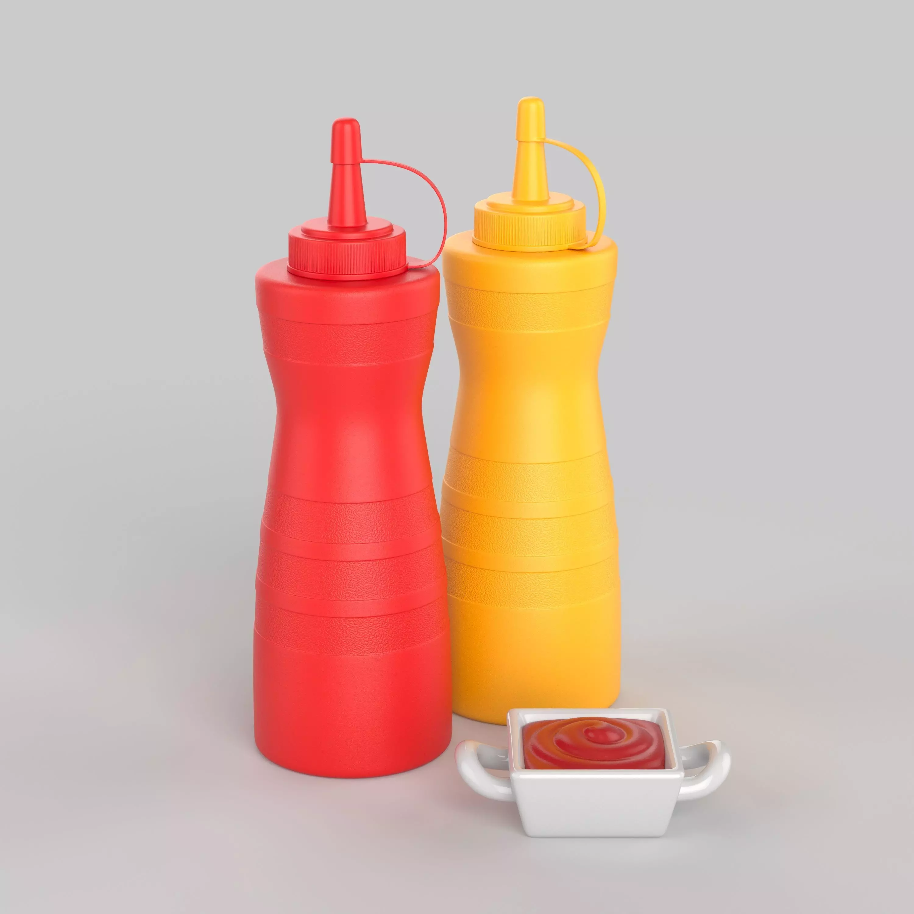 Tomato Ketchup Container 3D model