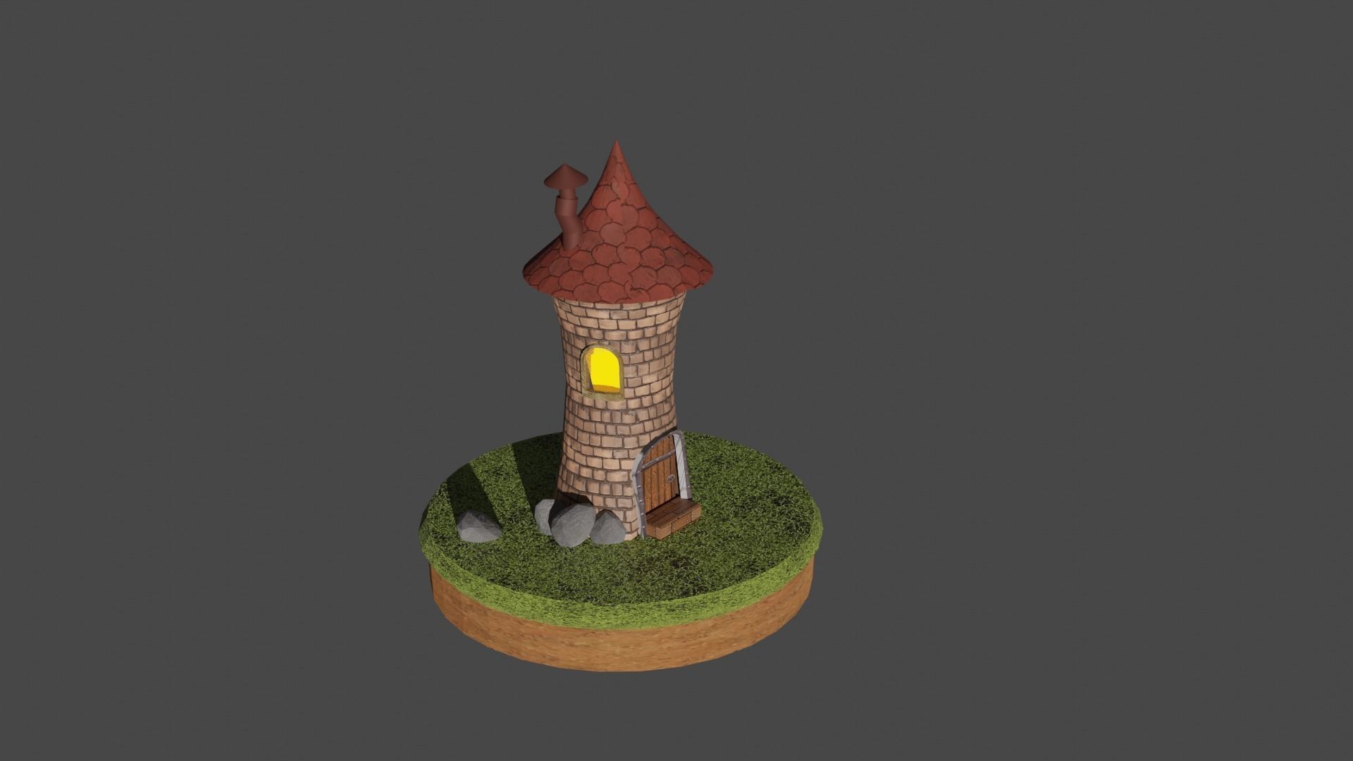 Magic tower 3D model_4