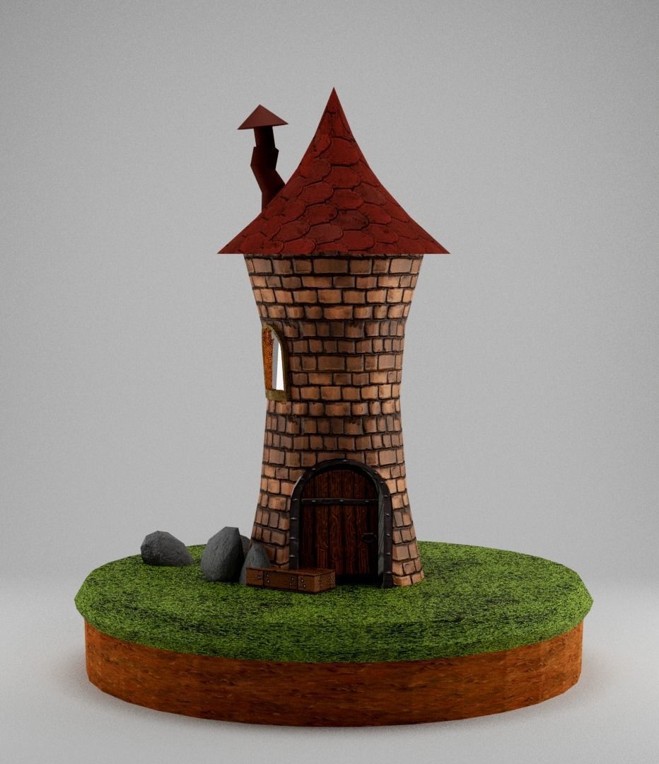 Magic tower 3D model_1