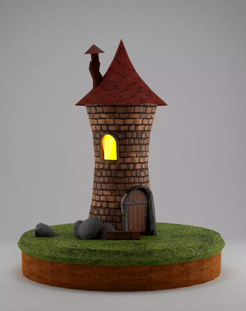 Magic tower 3D model_0