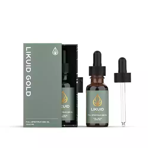 CBD oil Low-poly 3D model