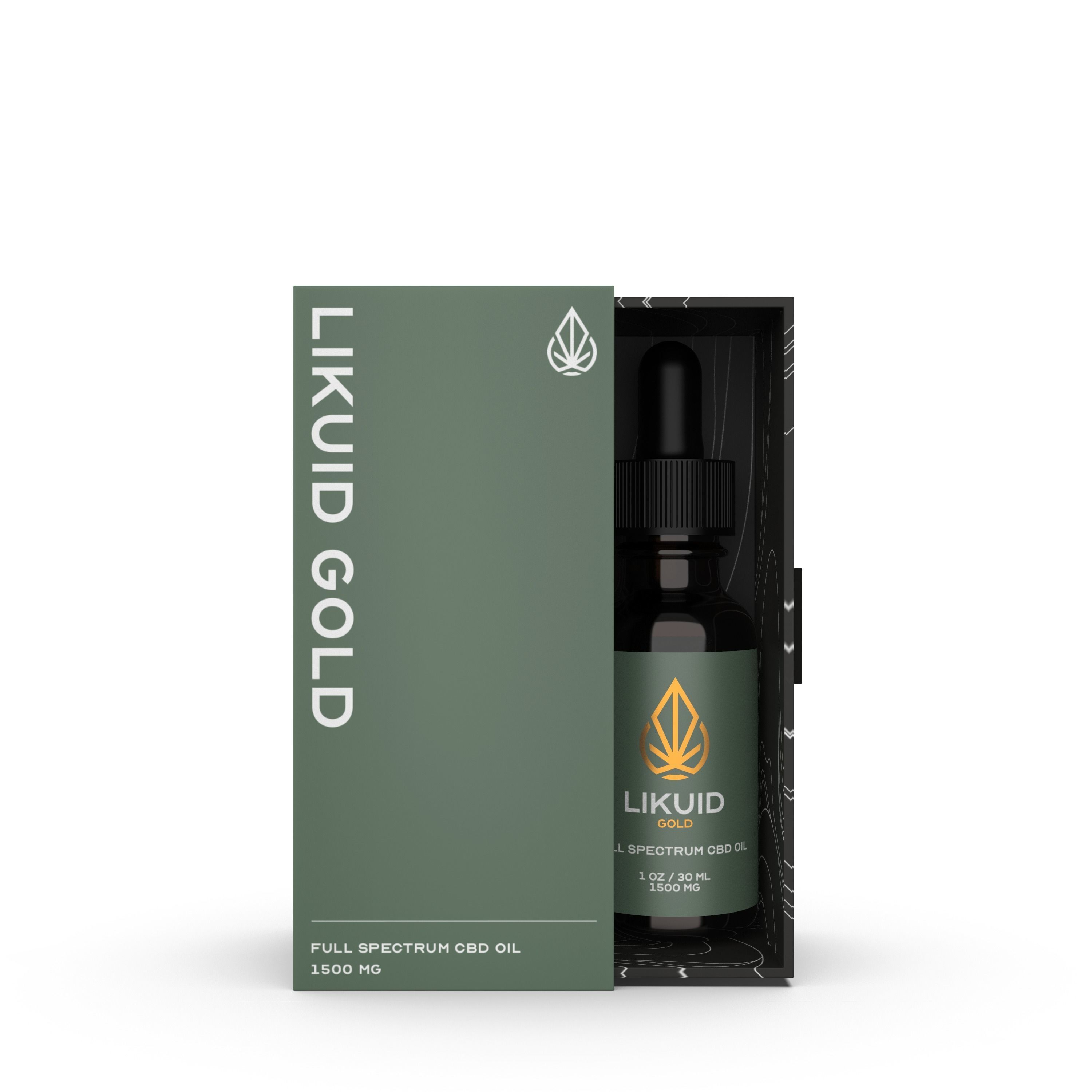 CBD oil Low-poly 3D model_3