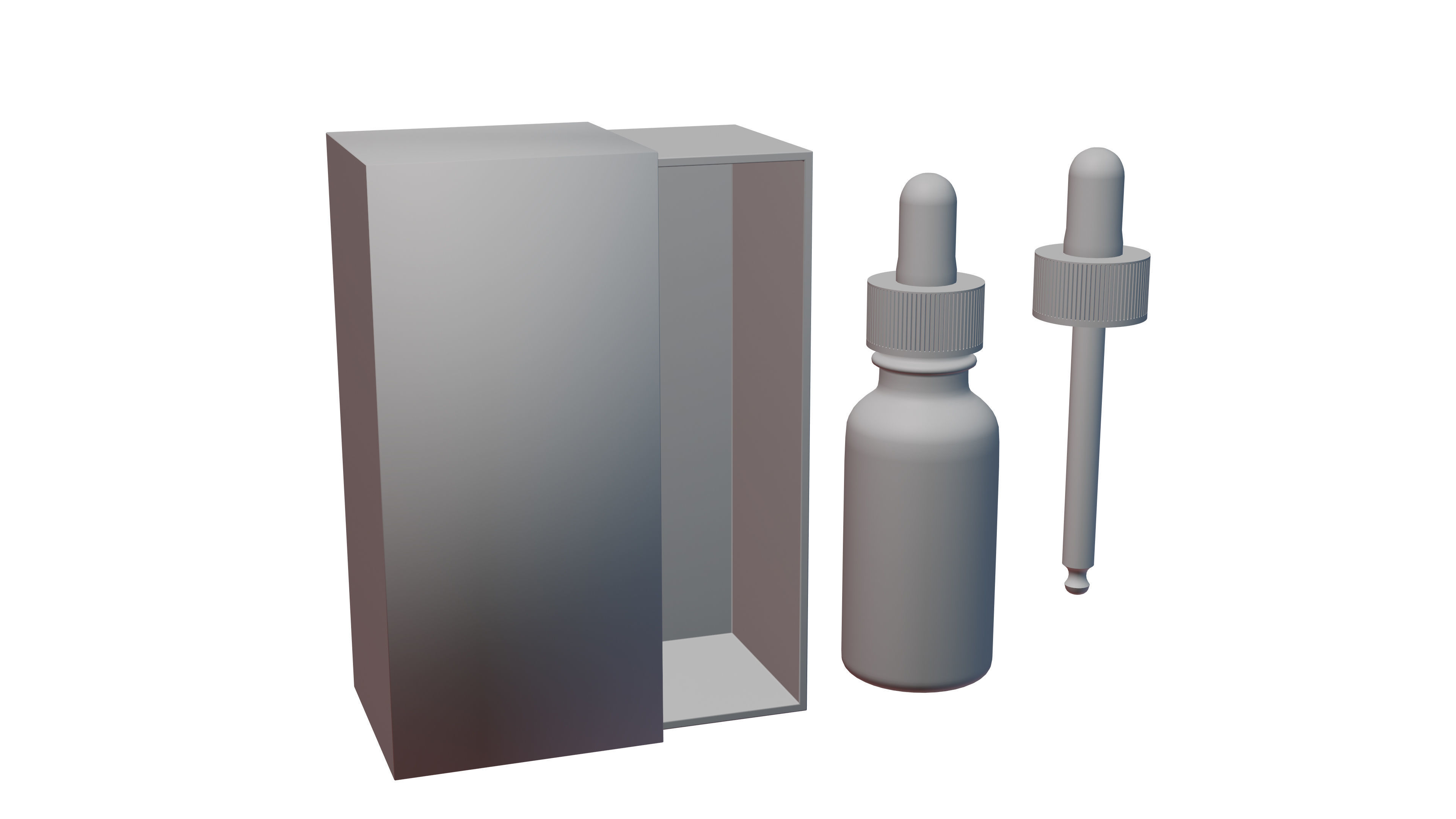 CBD oil Low-poly 3D model_12