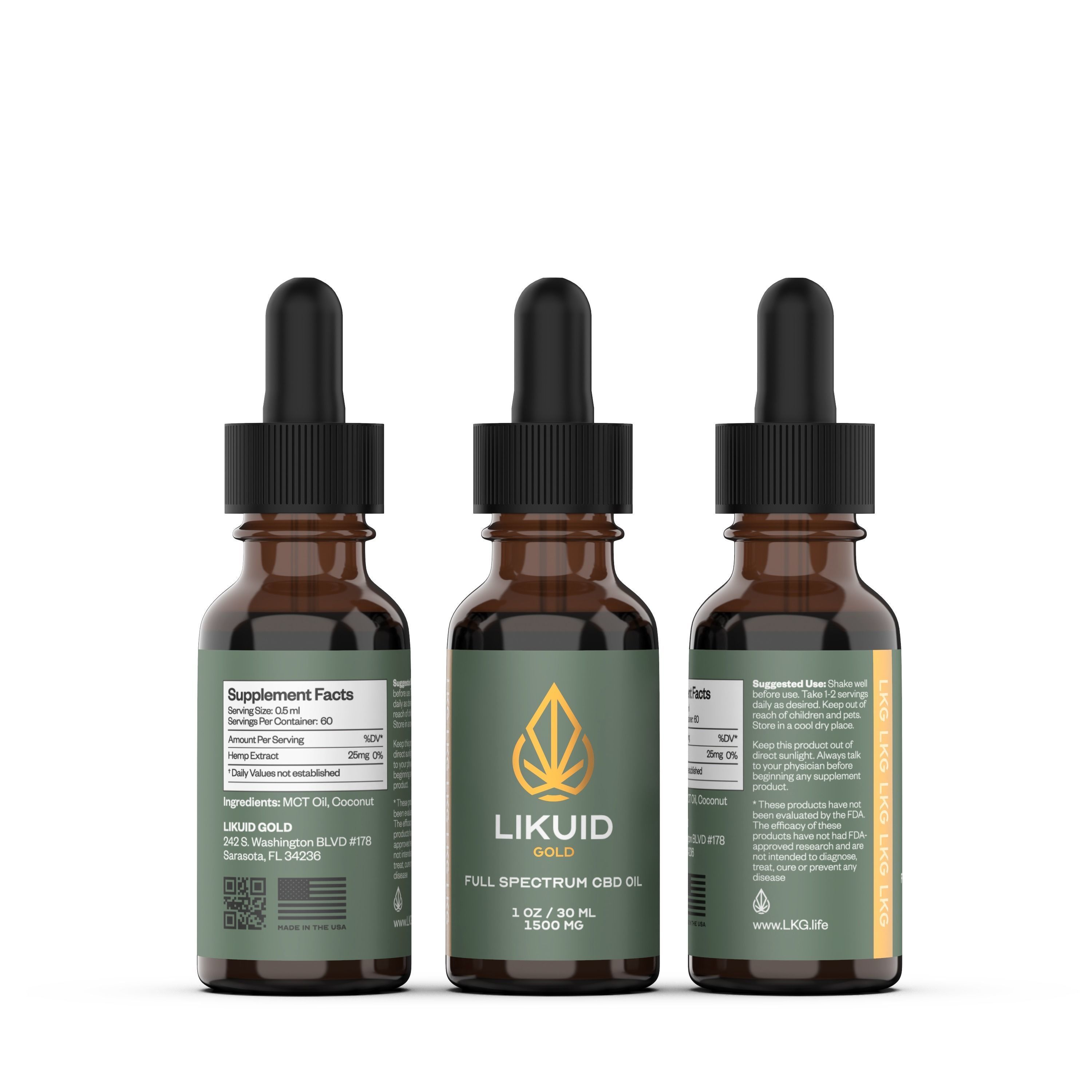 CBD oil Low-poly 3D model_1