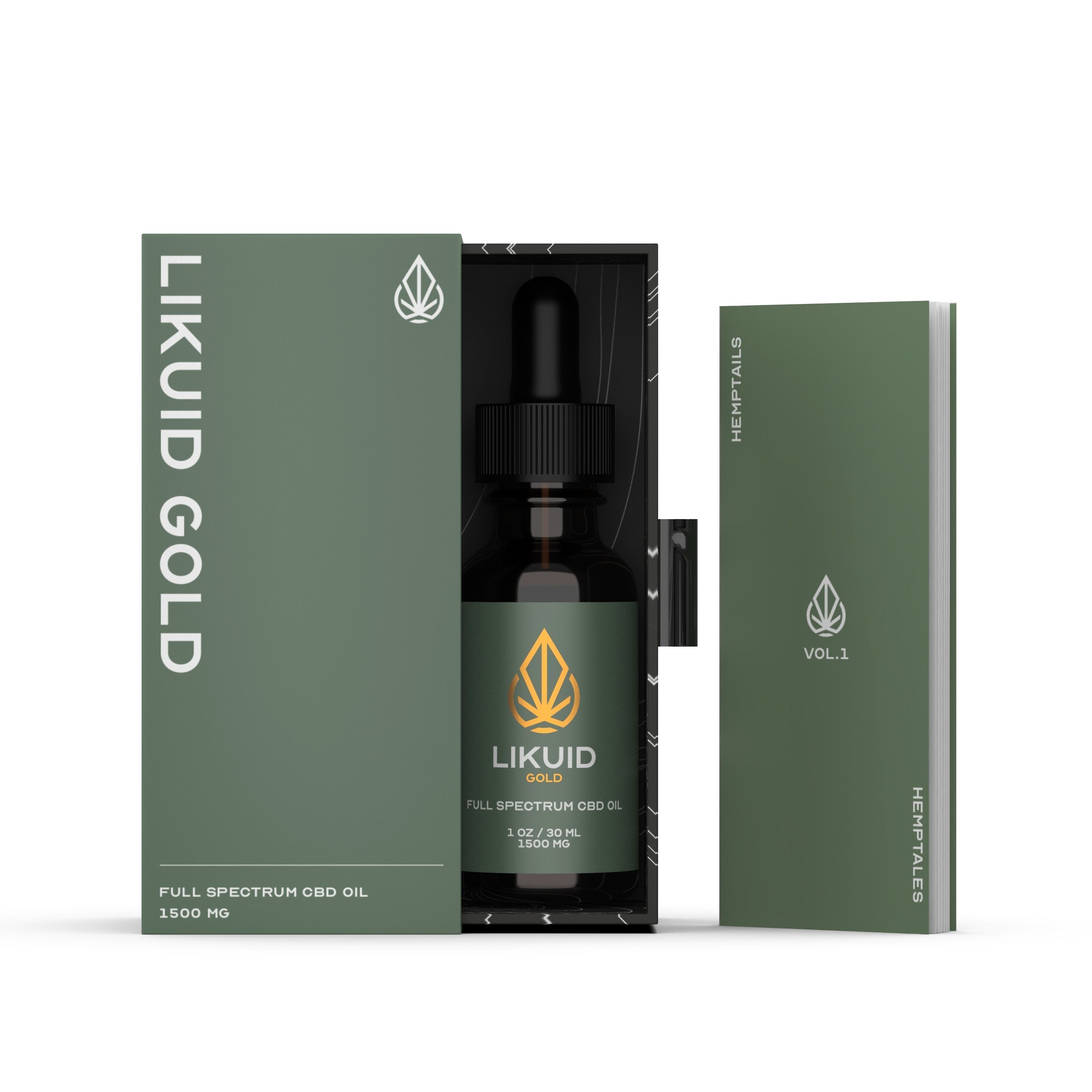 CBD oil Low-poly 3D model_4