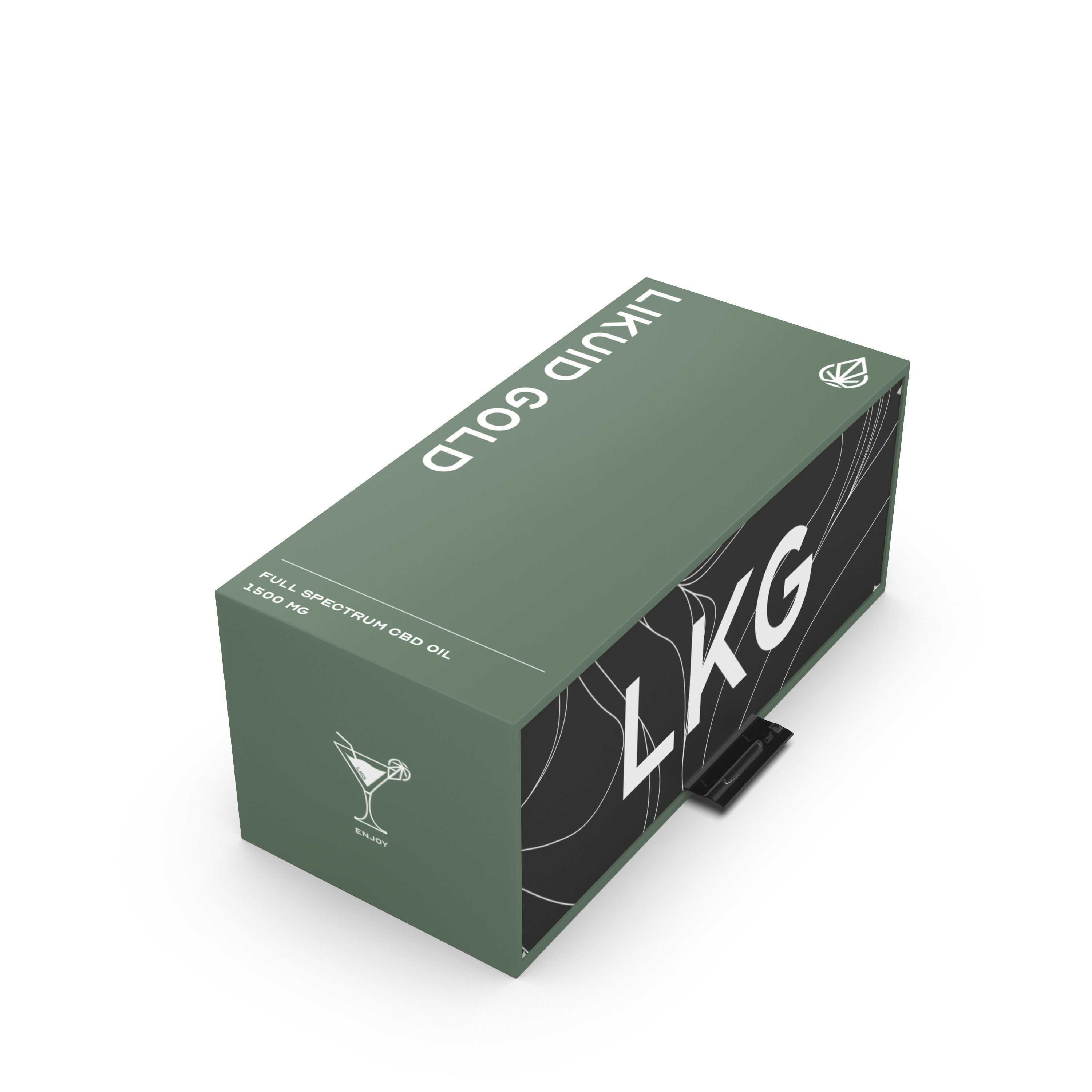 CBD oil Low-poly 3D model_5