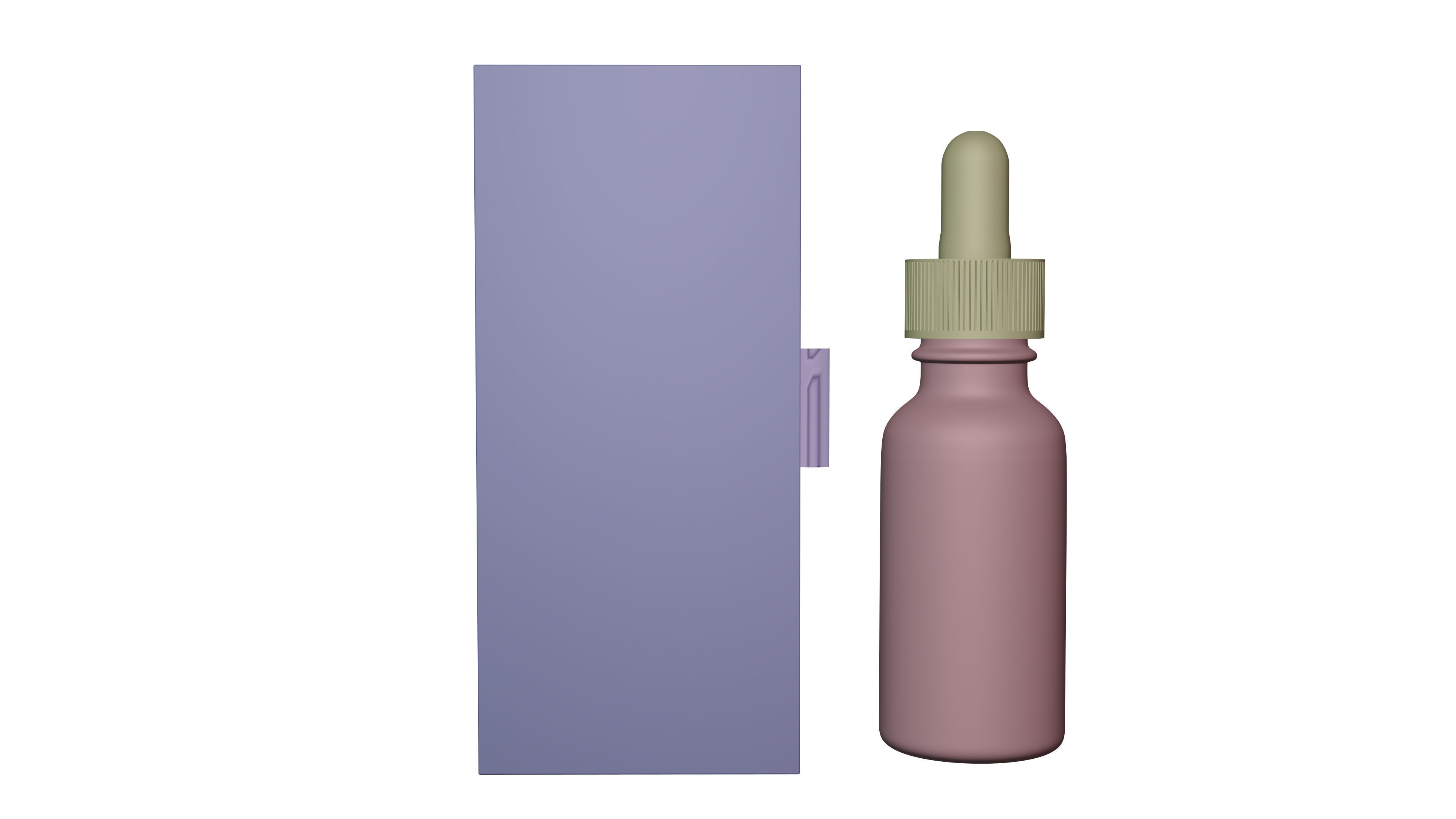 CBD oil Low-poly 3D model_11