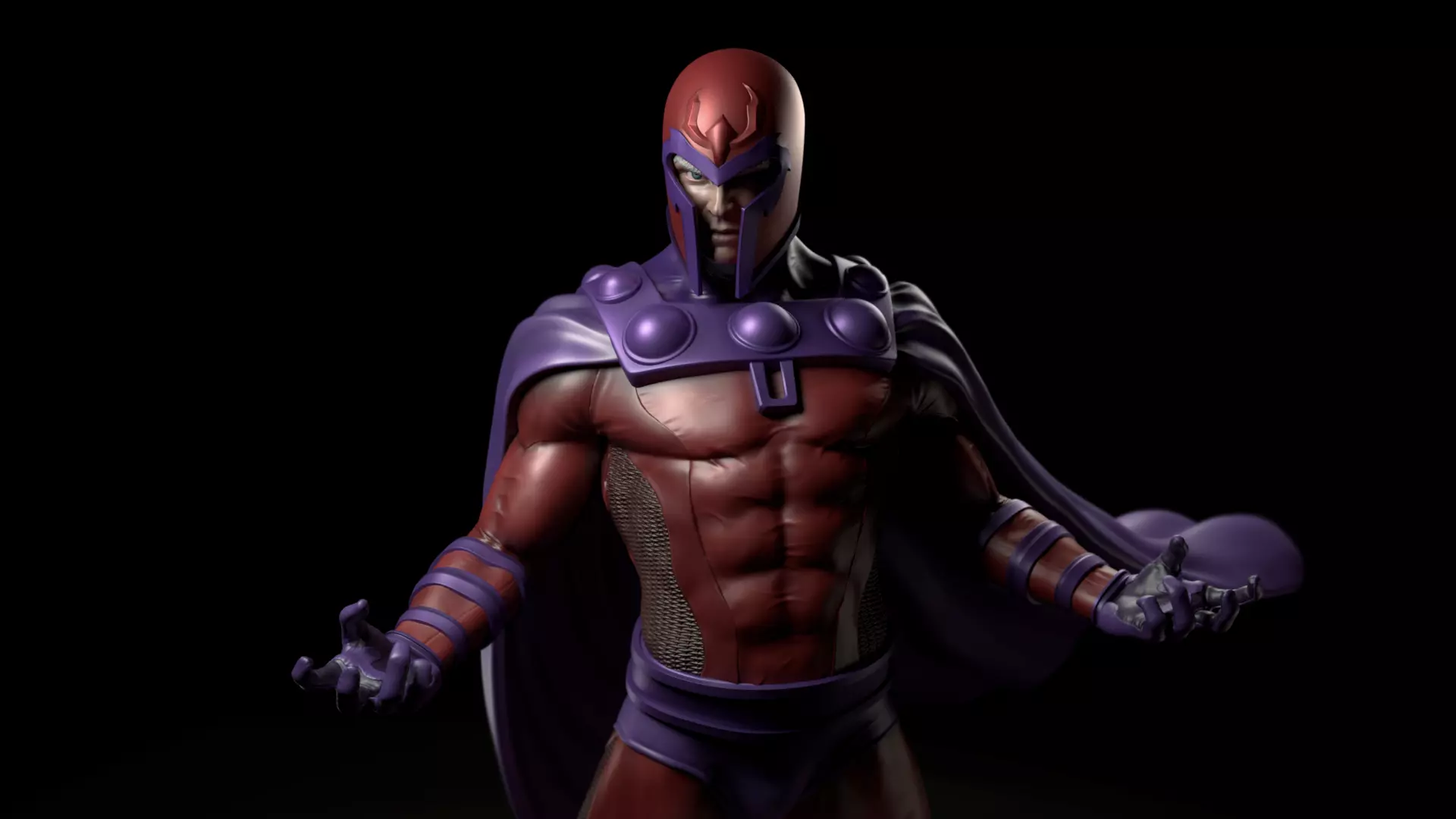 Magneto Fan Art Statue for Print 3D print model_0