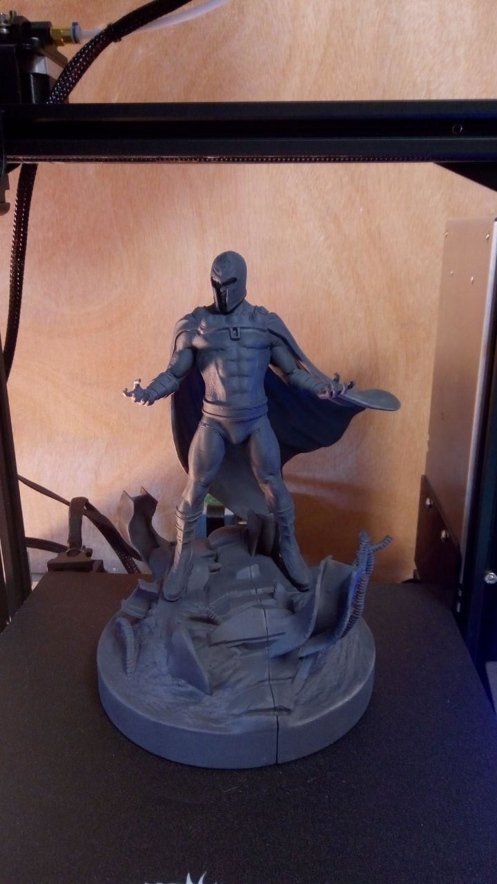 Magneto Fan Art Statue for Print 3D print model_9