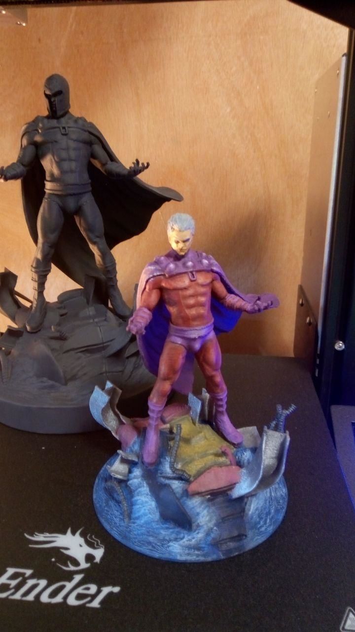 Magneto Fan Art Statue for Print 3D print model_13