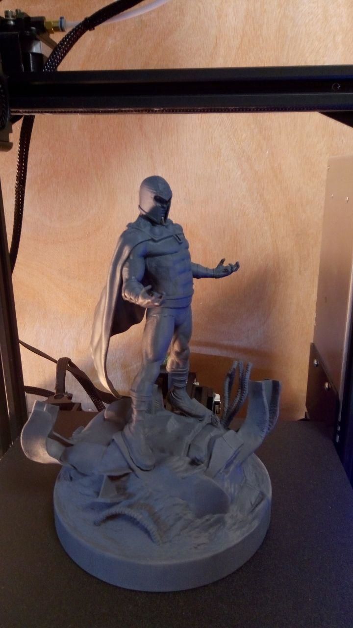 Magneto Fan Art Statue for Print 3D print model_11