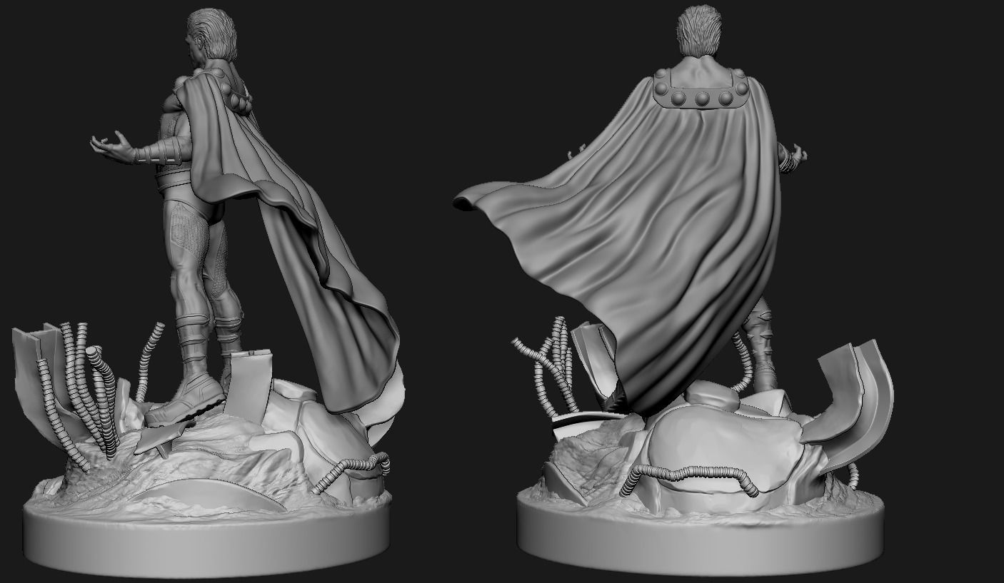 Magneto Fan Art Statue for Print 3D print model_6