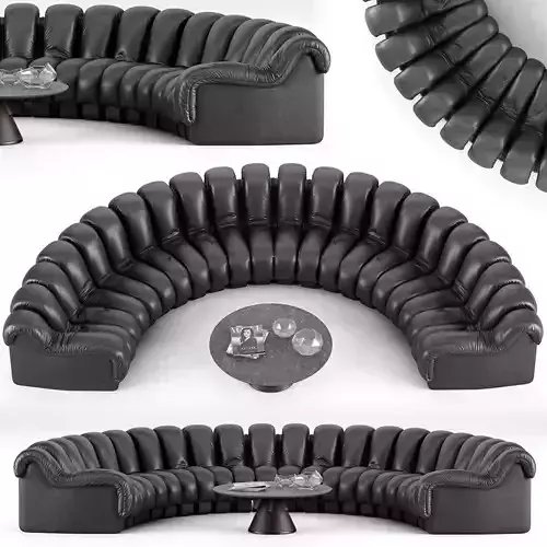 De Sede DS 600 Sofa 2 3D model