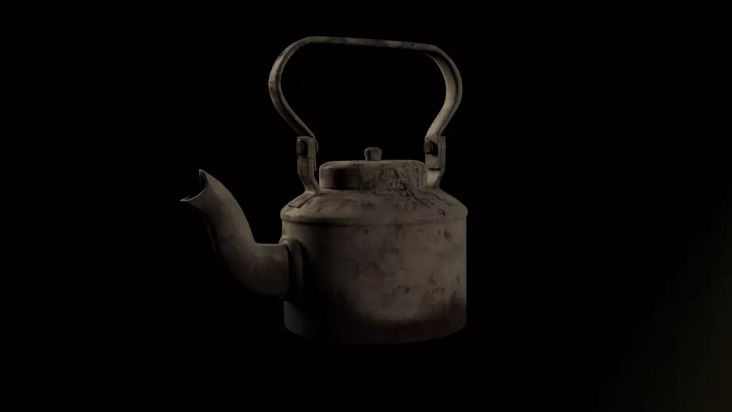 Indian tea kettle Free low-poly 3D model
